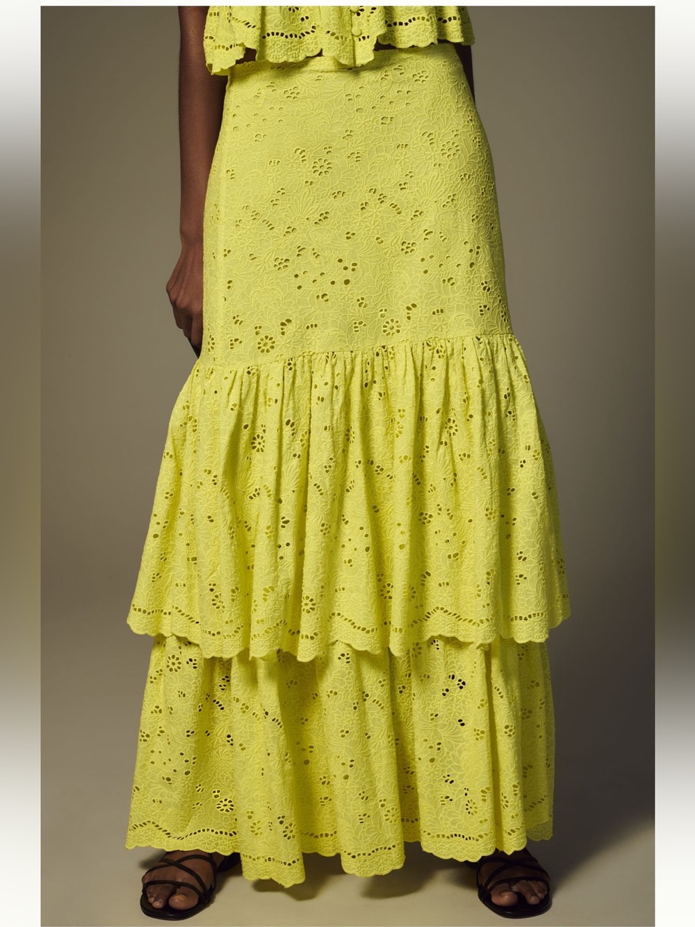 Maeve Tiered Lace Skirt